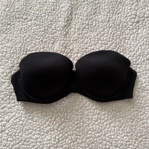 PINK Victoria's Secret Black Strapless Bra